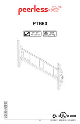 peerless-AV PT660 Manual Del Usuario