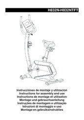 BH FITNESS H832NTFT Instrucciones De Montaje