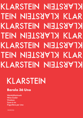 Klarstein Barolo 36 Uno Manual Del Usuario