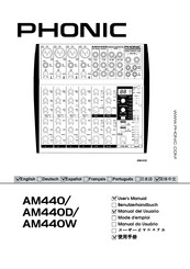 Phonic AM440W Manual Del Usuario