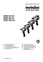 Metabo DSSW 1690-3/4 Manual De Instrucciones