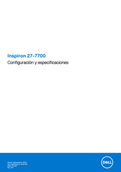 Dell Inspiron 27-7700 Configuración Y Especificaciones