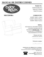 Baby Relax DA6735-T Manual De Instrucciones