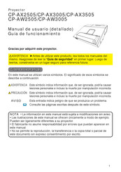 Hitachi CP-AX3005 Manual De Usuario