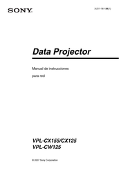 Sony VPL-CX155 Manual De Instrucciones