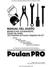 Poulan Pro CO185H42STC Manual Del Dueño