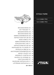 Stiga PARK 125 COMBI PRO Instrucciones De Uso