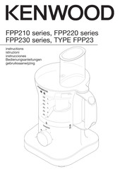 Kenwood FPP230 serie Manual De Instrucciones