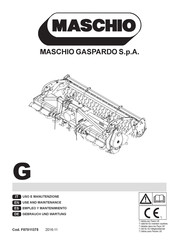 Maschio G 275 Empleo Y Mantenimiento