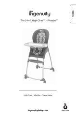 ingenuity Trio 3-in-1 High Chair - Phoebe Manual De Instrucciones