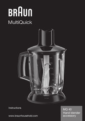 Braun MultiQuick MQ 40 Manual De Instrucciones