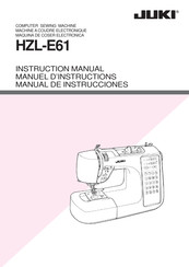 JUKI HZL-E61 Manual De Instrucciones