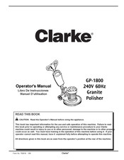Clarke GP-1800 Libro De Instrucciones