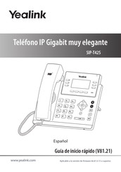 Yealink SIP-T42S Guia De Inicio Rapido