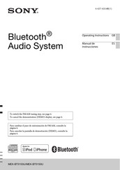 Sony MEX-BT3150U Manual De Instrucciones