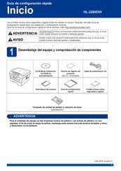 Brother HL-2280DW Guía De Configuración Rápida