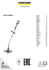 Kärcher LTR 36-33 Battery Manual De Instrucciones