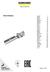 Kärcher HGE 18-50 Battery Manual De Instrucciones