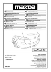 Mazda GS2A-V3-920 Instrucciones De Montaje