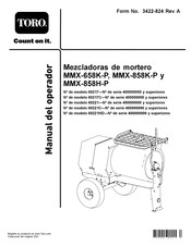 Toro MMX-858H-P Manual Del Operador