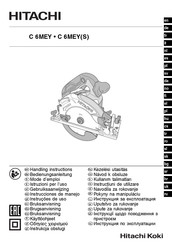 Hitachi C 6MEY Instrucciones De Manejo