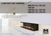 M Design LUNA GAS DIAMOND 1600 CR Instrucciones De Instalacion Y Uso