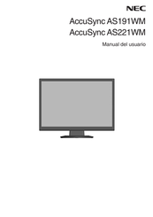 NEC AccuSync AS191WM Manual Del Usuario