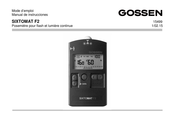 Gossen SIXTOMAT F2 Manual De Instrucciones