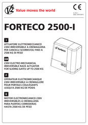 V2 FORTECO 2500-I Manual De Instrucciones