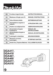 Makita DGA417 Manual De Instrucciones