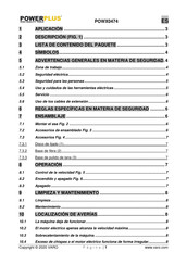 Powerplus POWX0474 Manual De Instrucciones