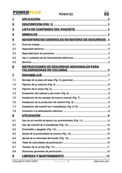 Powerplus POWX153 Manual De Instrucciones