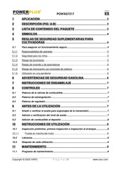 Powerplus POWXG7217 Manual De Instrucciones