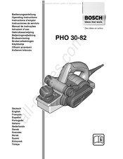 Bosch PHO 30-82 Instrucciones De Servicio