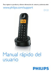 Philips D120 Manual Rápido Del Usuario