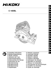 HIKOKI C18DBL Instrucciones De Manejo