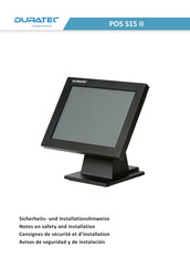 Vectron DURATEC POS S15 II Avisos De Seguridad Y De Instalacion