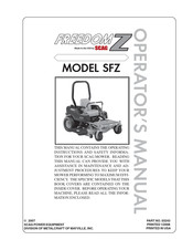 Scag Freedom SFZ Manual Del Operador