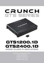 Crunch GTS Series Manual De Uso