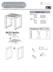 RealFlame OUTDOOR LIVING 9625 Baltic Manual De Instrucciones