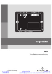 Emerson R221 Instalación Y Mantenimiento