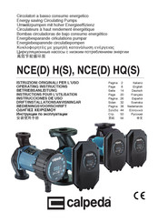 Calpeda NCE HQ 50F-180/280/A Instrucciones De Uso