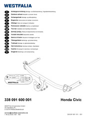 Westfalia Honda Civic Instrucciones De Montaje