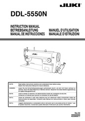 JUKI DDL-5550N Manual De Instrucciones