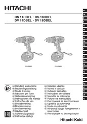 Hitachi DV 14DBEL Instrucciones De Manejo