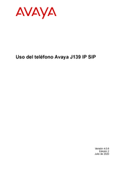 Avaya J139 Manual Del Usuario