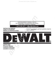 DeWalt DXPW1200E Manual De Instrucciones