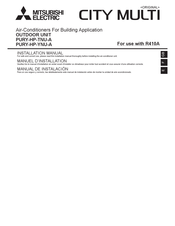 Mitsubishi Electric CITY MULTI PURY-HP120TNU-A Manual De Instalación