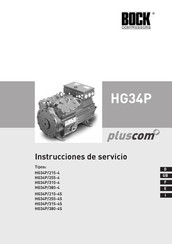 Bock compressors Pluscom HG34P/315-4S Instrucciones De Servicio