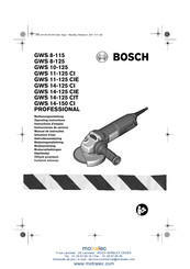 Bosch GWS 14-125 CI Instrucciones De Servicio